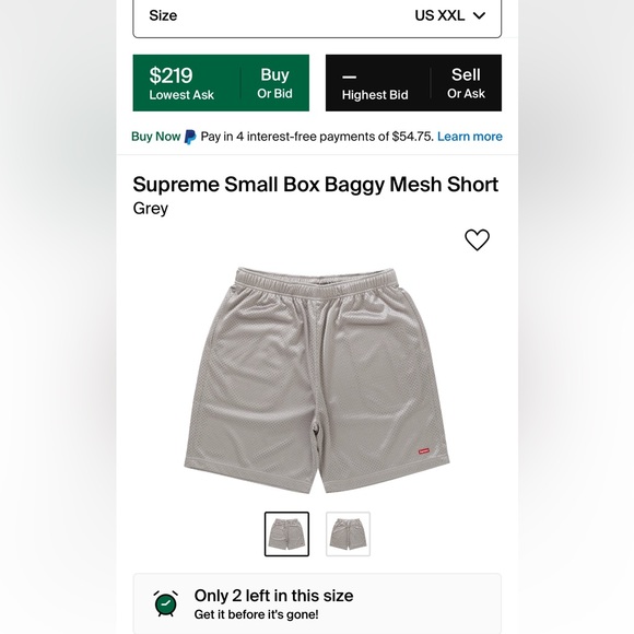 Supreme Small Box Baggy mesh shorts